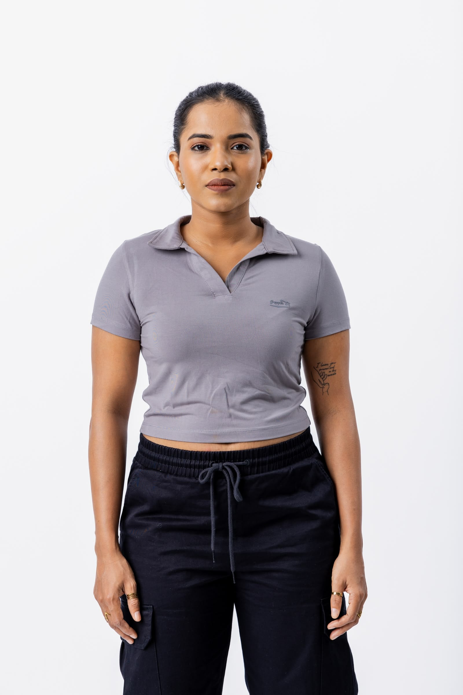 Modal Cropped Polo