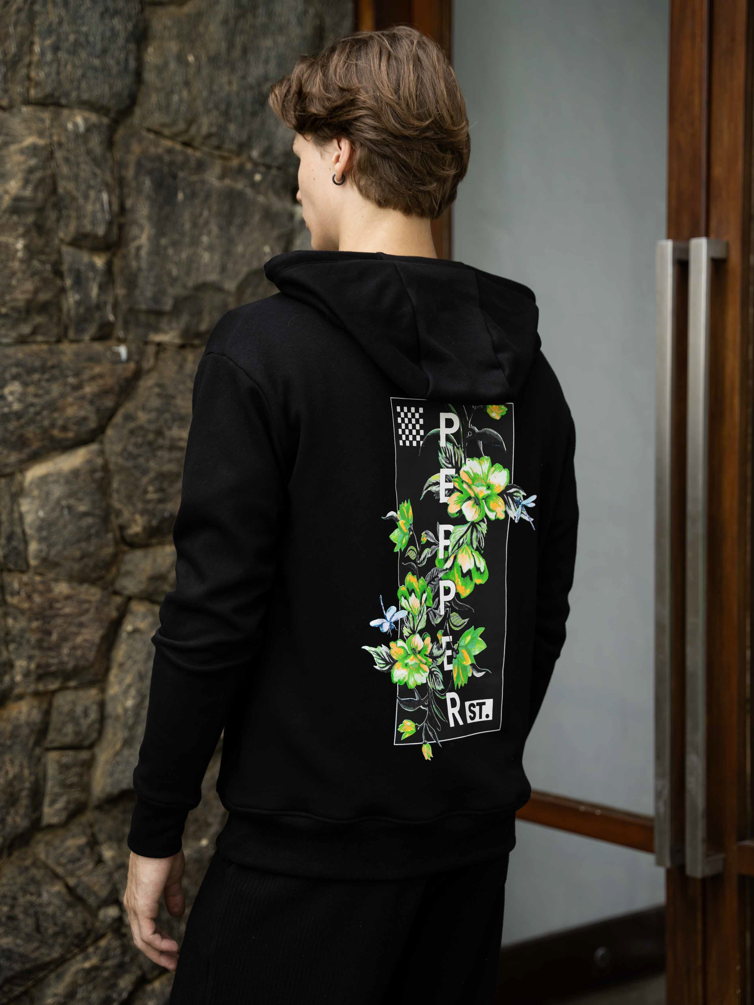Flower Graphic Hoodie