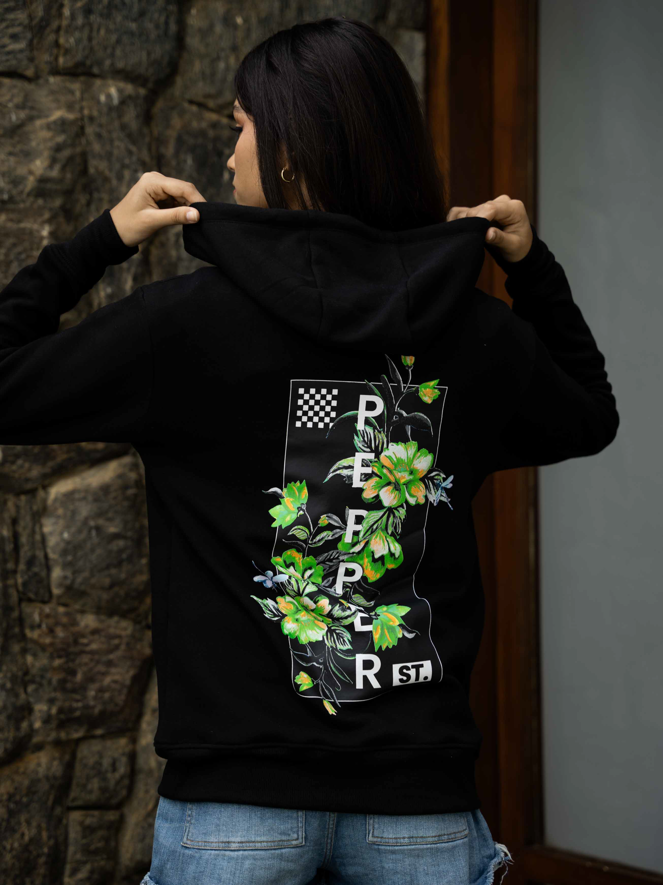 Flower Graphic Hoodie