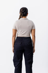 Modal Cropped Polo